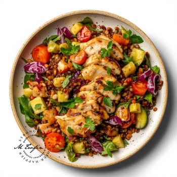 Lentils and roasted vegetables salad Lentils and roasted vegetables salad